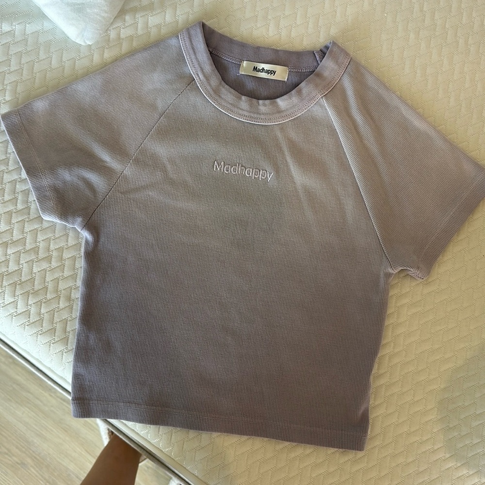Madhappy Purple crop top tee